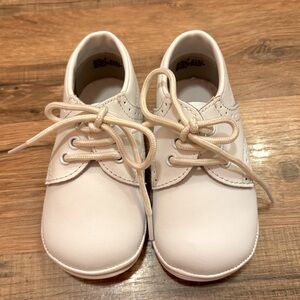 Angel Shoes - Baby James Leather Lace Up Shoes - White - Size 4